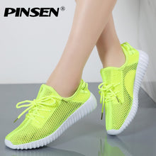 Load image into Gallery viewer, PINSEN Summer Sneakers Fashion Shoes Woman Flats Casual Mesh Flat Shoes Designer Female Loafers Shoes for Women zapatillas mujer
