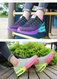 Women sneaker shoes outdoor breathable comfortable couple shoes 2018 lightweight athletic mesh casual women shoes