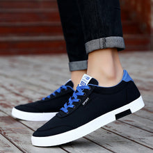 Load image into Gallery viewer, Men shoes 2018 new fashion casual students white board shoes men trend of breathable  canvas shoes sneakers zapatos hombre