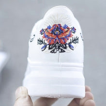 Load image into Gallery viewer, WAWFROK Women Casual Shoes Summer 2018 Spring Women Shoes Fashion Embroidered Breathable Hollow Lace-Up Women Sneakers