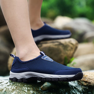 2018 Fashion Men Casual Shoes Slip-on Summer Breathable Air Mesh Men's Flats Trainers Sneaker Water Loafers Shoe Mens