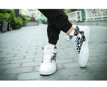 Load image into Gallery viewer, Men Fashion Casual Shoes Outdoor Comfortable white Sneakers 2018 New Autumn Winter Popular Hight-Top Walking Shoes  High Quality