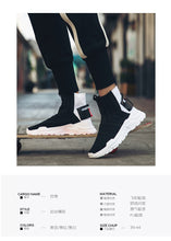 Load image into Gallery viewer, Fires Men Casual Shoes Fashion Black White Loafer Shoes Male Breathable Cool Flat Shoes High Top Man&#39;s Outdoor Sneakers