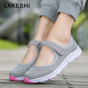 Women Flats 2019 women shoes Air Mesh Casual Shoes For Women Flats Soft Bottom Sneakers Breathable Mesh Shoes Women Moccasins