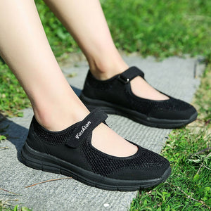 Fashion sporty woman sneakers Summer spring Anti Slip Fitness Running sweet Sports lady tennis flat footwear female Shoes black