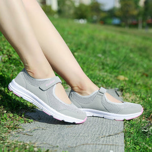 Fashion sporty woman sneakers Summer spring Anti Slip Fitness Running sweet Sports lady tennis flat footwear female Shoes black