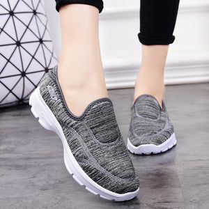 women casual shoes slips ladies fancy shoes women's macines comfortable breathable walking sneaker zapatillas mujer B11A